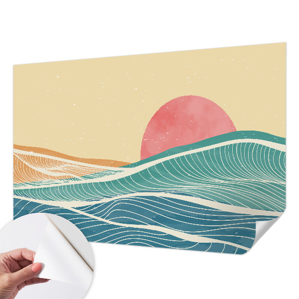 Samolepící fototapeta 3d Mořské vlny