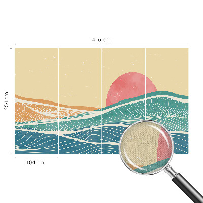 Samolepící fototapeta 3d Mořské vlny