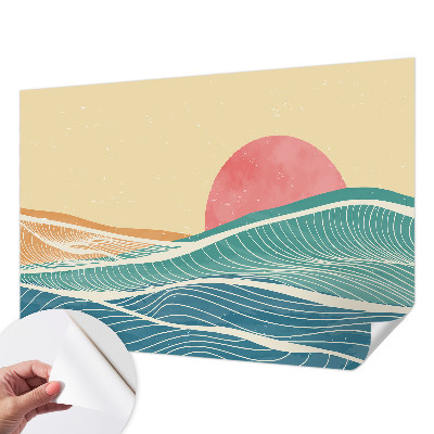 Samolepící fototapeta 3d Mořské vlny