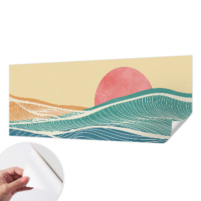 Samolepící fototapeta 3d Mořské vlny