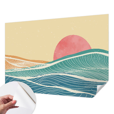 Samolepící fototapeta 3d Mořské vlny