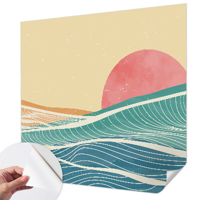 Samolepící fototapeta 3d Mořské vlny