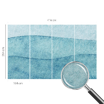 Samolepicí fototapeta do dětského pokoje Modré vlny