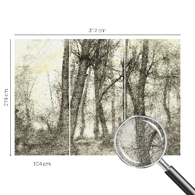 Samolepicí fototapeta do dětského pokoje Lesní melancholie