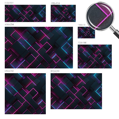 Fototapeta do dětského pokoje Neonová geometrie