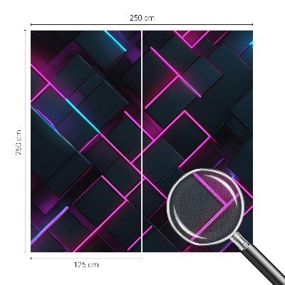Fototapeta do dětského pokoje Neonová geometrie