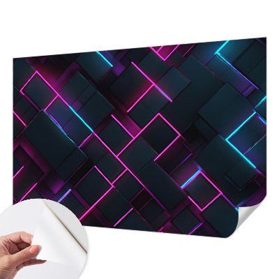 Fototapeta do dětského pokoje Neonová geometrie