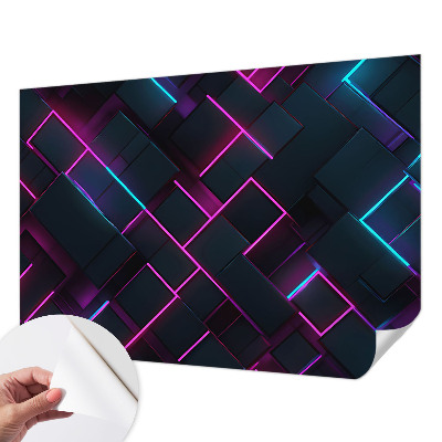 Fototapeta do dětského pokoje Neonová geometrie