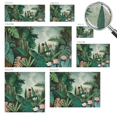 Samolepicí fototapeta do ložnice Exotická džungle