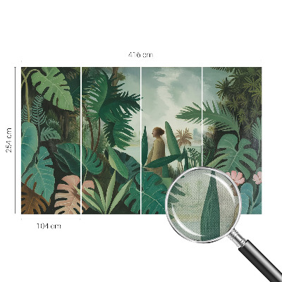 Samolepicí fototapeta do ložnice Exotická džungle