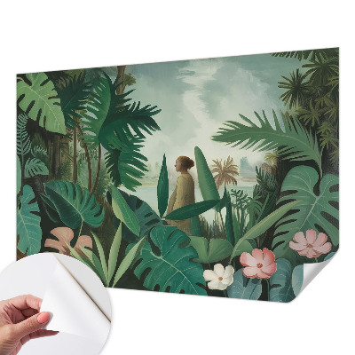 Samolepicí fototapeta do ložnice Exotická džungle