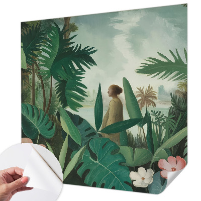 Samolepicí fototapeta do ložnice Exotická džungle