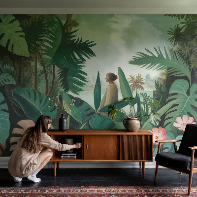 Samolepicí fototapeta do ložnice Exotická džungle