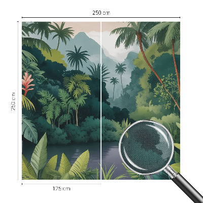 Samolepicí dekorativní fototapeta Exotické scenérie