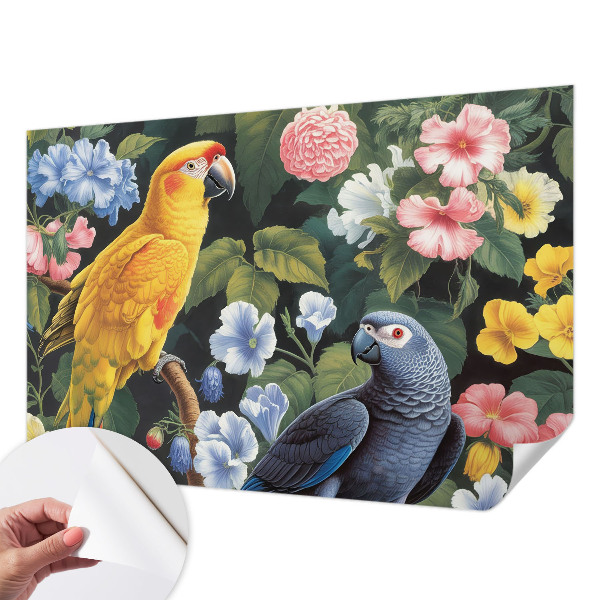 Samolepicí fototapeta na míru Exotických ptáků