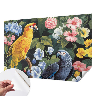 Samolepicí fototapeta na míru Exotických ptáků