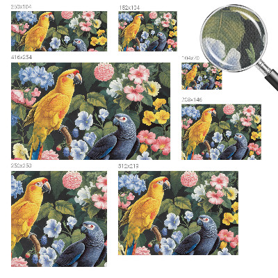 Samolepicí fototapeta na míru Exotických ptáků