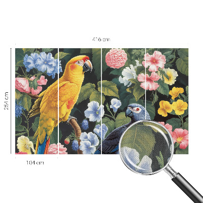 Samolepicí fototapeta na míru Exotických ptáků