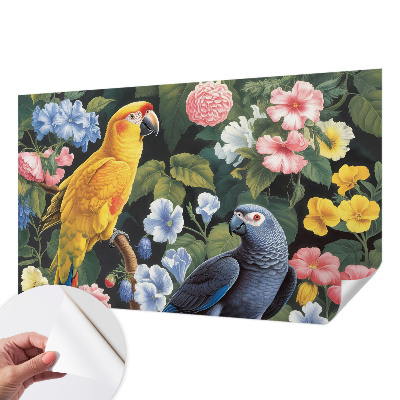 Samolepicí fototapeta na míru Exotických ptáků