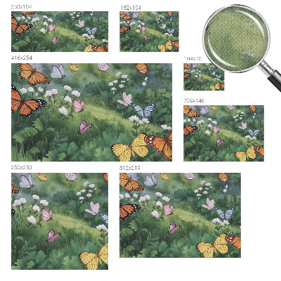 Samolepicí fototapeta Motýli na louce