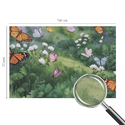 Samolepicí fototapeta Motýli na louce