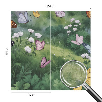 Samolepicí fototapeta Motýli na louce