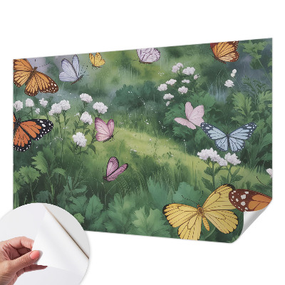 Samolepicí fototapeta Motýli na louce