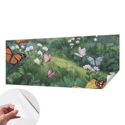 Samolepicí fototapeta Motýli na louce