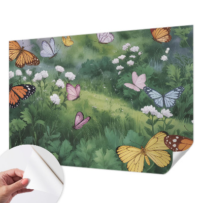 Samolepicí fototapeta Motýli na louce