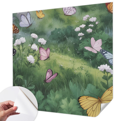 Samolepicí fototapeta Motýli na louce