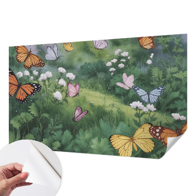 Samolepicí fototapeta Motýli na louce