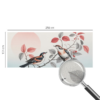 Samolepící fototapeta 3d Sedící ptáci