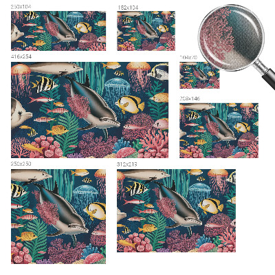 Samolepicí fototapeta do dětského pokoje Podvodní fauna