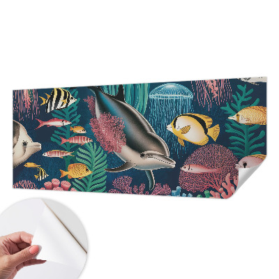 Samolepicí fototapeta do dětského pokoje Podvodní fauna