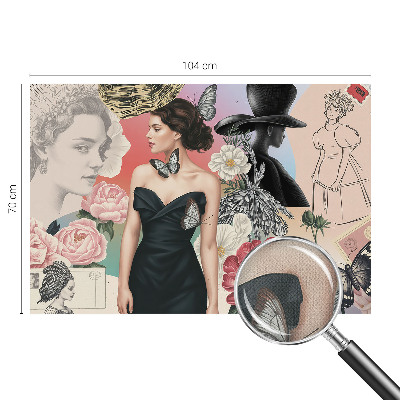 Moderní samolepicí fototapeta Květiny a portréty