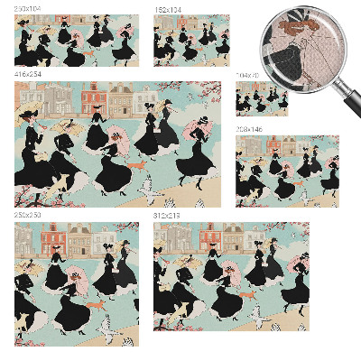 Samolepicí dekorativní fototapeta Ženy chodící