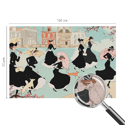 Samolepicí dekorativní fototapeta Ženy chodící