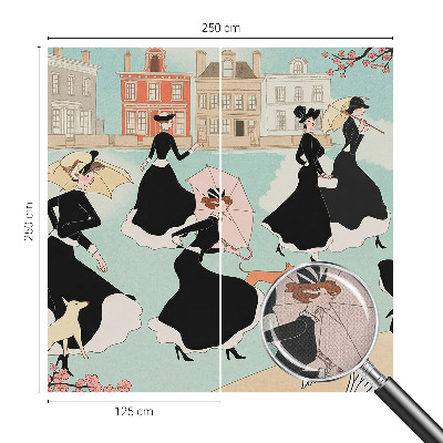 Samolepicí dekorativní fototapeta Ženy chodící