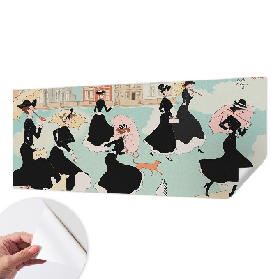 Samolepicí dekorativní fototapeta Ženy chodící