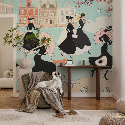 Samolepicí dekorativní fototapeta Ženy chodící