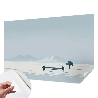Samolepicí dekorativní fototapeta Minimalistická krajina