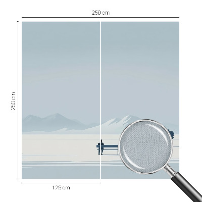 Samolepicí dekorativní fototapeta Minimalistická krajina
