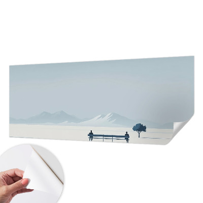 Samolepicí dekorativní fototapeta Minimalistická krajina
