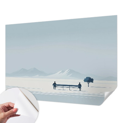Samolepicí dekorativní fototapeta Minimalistická krajina