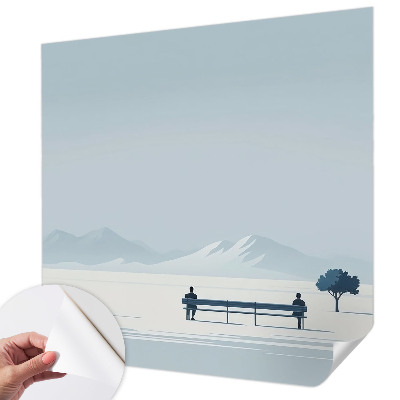 Samolepicí dekorativní fototapeta Minimalistická krajina