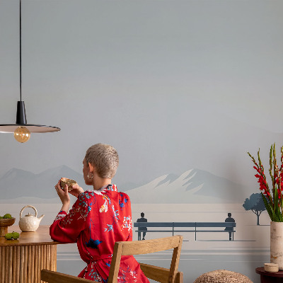 Samolepicí dekorativní fototapeta Minimalistická krajina