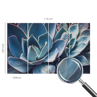 Moderní samolepicí fototapeta Zelená aloe