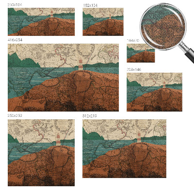 Samolepící fototapeta 3d Historická mapa