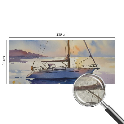Samolepicí fototapeta na zeď Plachetnice Západ