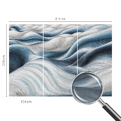 Samolepicí fototapeta do dětského pokoje Měkké vlny